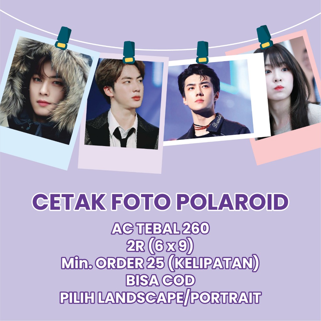 Jual Custom Cetak Foto Polaroid R Termurah Hari Jadi Shopee Indonesia