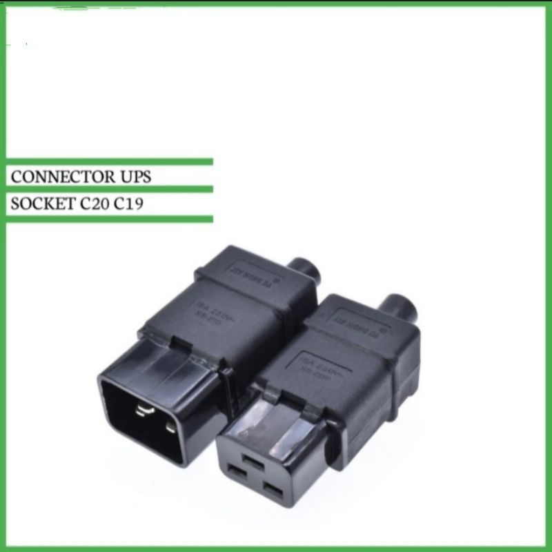 Jual Socket Konektor C19 C20 Socket AC UPS 16A Output | Shopee Indonesia