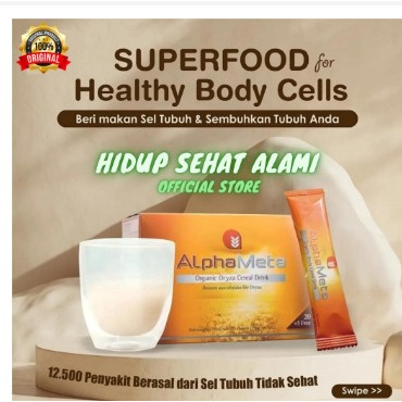 Jual ALPHAMETA Food for Cells (Nutrisi Beras Merah Alami) | Shopee ...