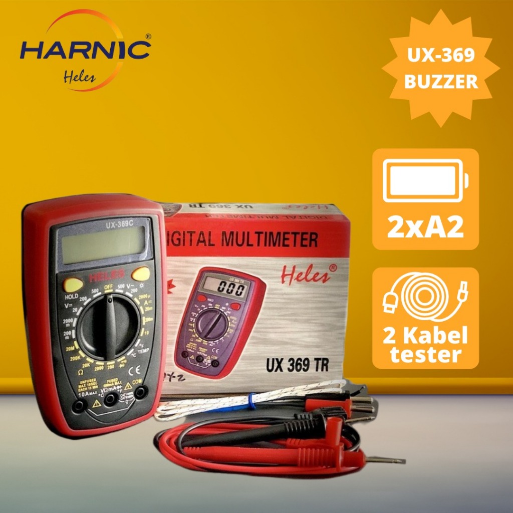 Jual Multitester Digital Heles UX 369 asli | Shopee Indonesia