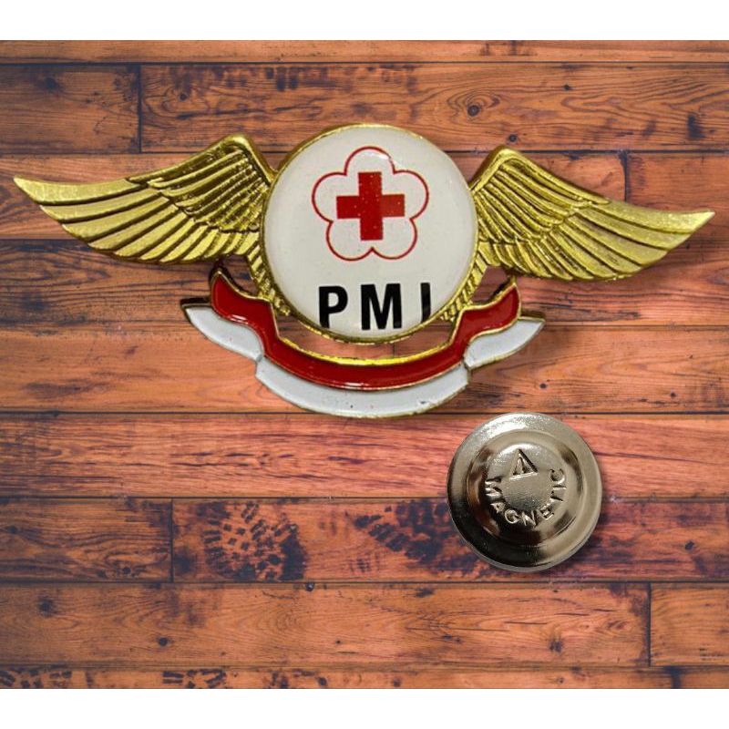 Jual pin wing palang merah indonesia - pin wing PMI kuningan | Shopee ...