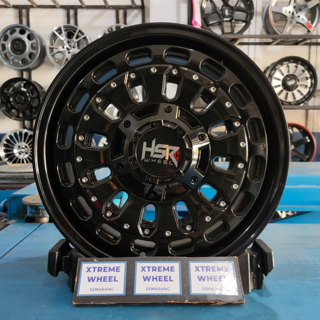 Jual Velg mobil r16 hsr myth07x lebar 7 pcd 6x139 et20 black glossy ...