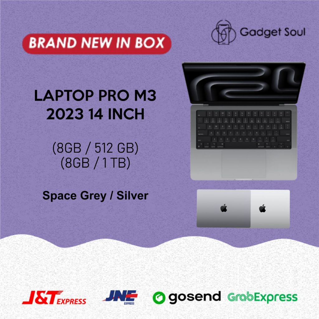 Jual Laptop Pro M3 Pro 14 inch 2023 18GB RAM 512/1TB SSD | Shopee Indonesia