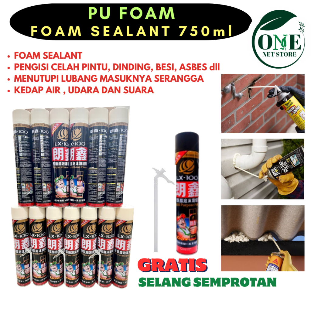 Jual PU Foam Sealant Spray PU Busa Foam Sealant Polyurethane Foam