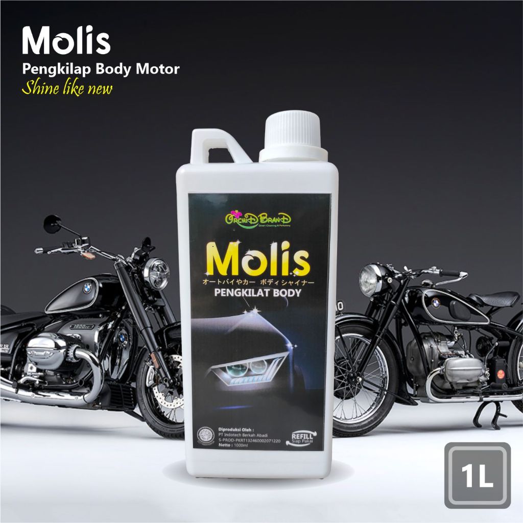 Jual MOLIS PENGKILAP BODY DAN KACA MOBIL MOTOR 1 LITER | Shopee Indonesia