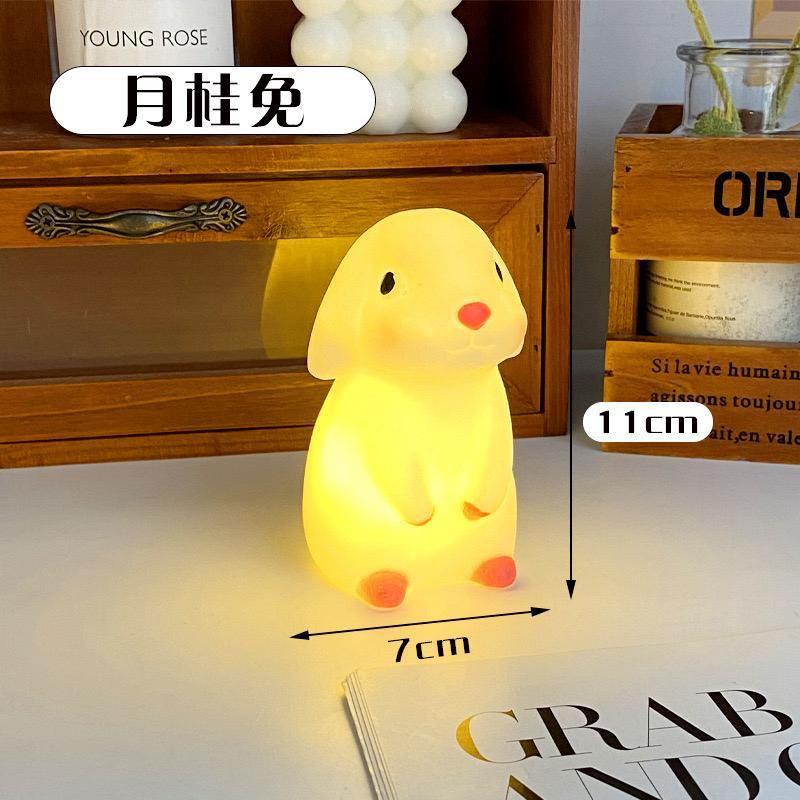 Jual [randomstuff] Lampu Malam Motif Bulan Rabbit Piggy Moon Light Lamp ...