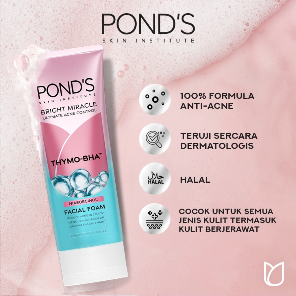 Jual Pond's Bright Miracle Ultimate Acne Control Facial Foam 100G ...