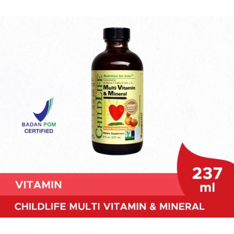 Jual (BPOM) Childlife Multivitamin and Mineral 237ml Shopee Indonesia