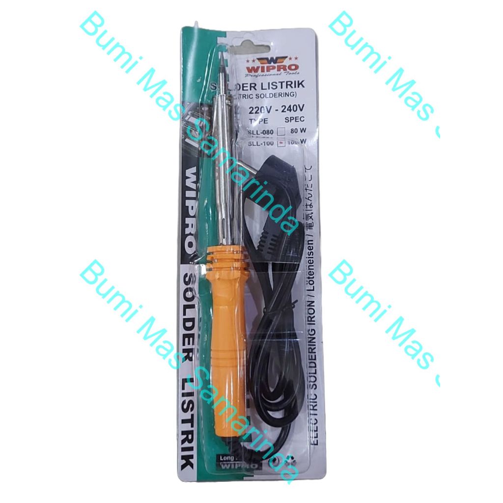 Jual WIPRO SOLDER LISTRIK LURUS TANGAN 100 W / WIPRO SOLDERING IRON 100