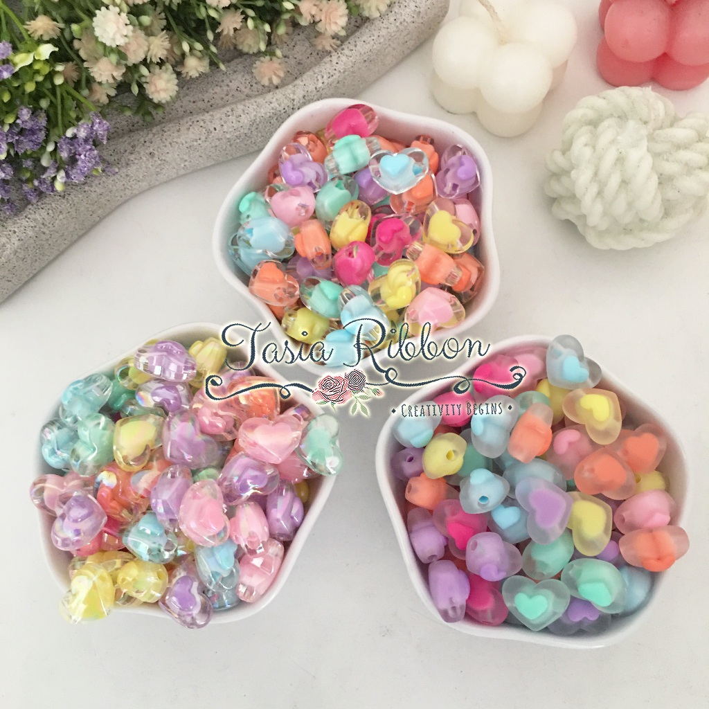Jual Mote Clear Ice HEART Double [Mote 300] [AB1.MT300] | Shopee Indonesia