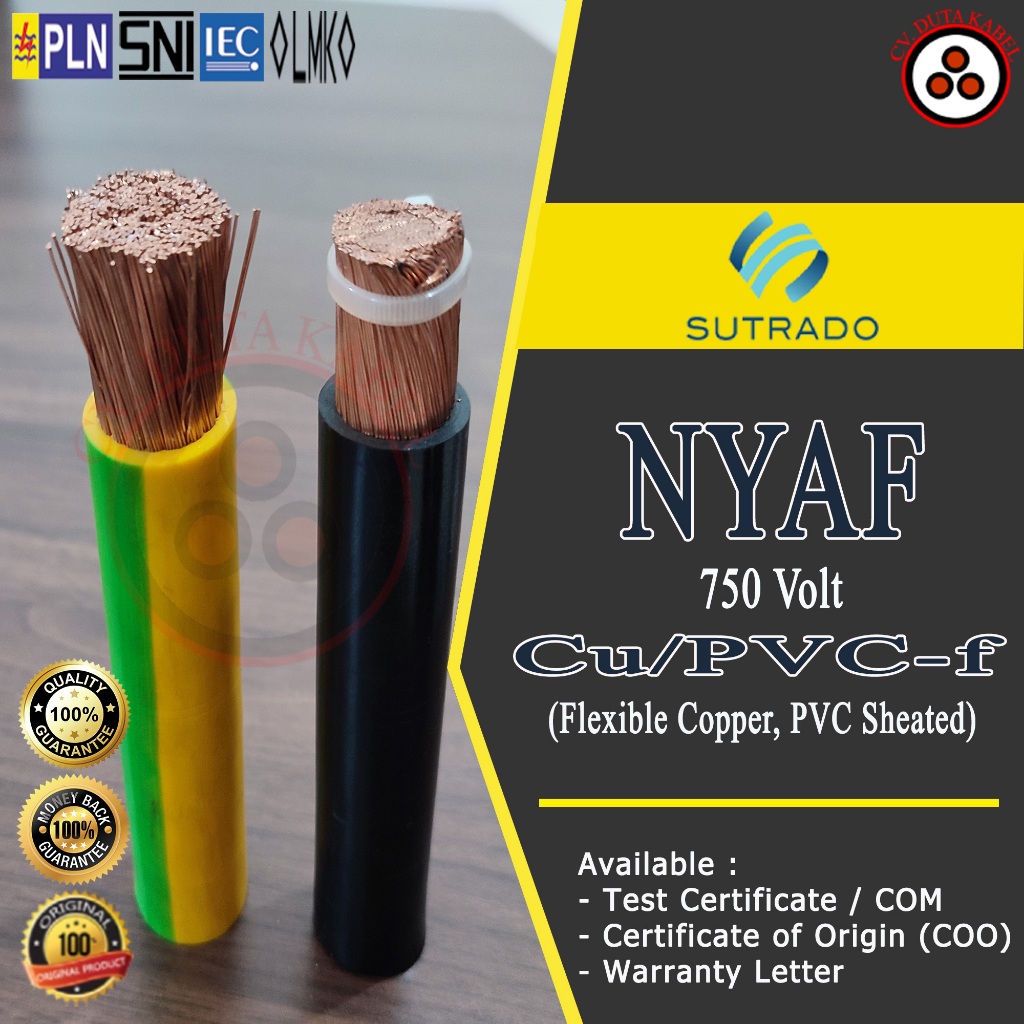 Jual Kabel NYAF 1x120 Mm2 Sutrado /1x120 Mm2/1x120 Mm2/1x120 Mm2 ...