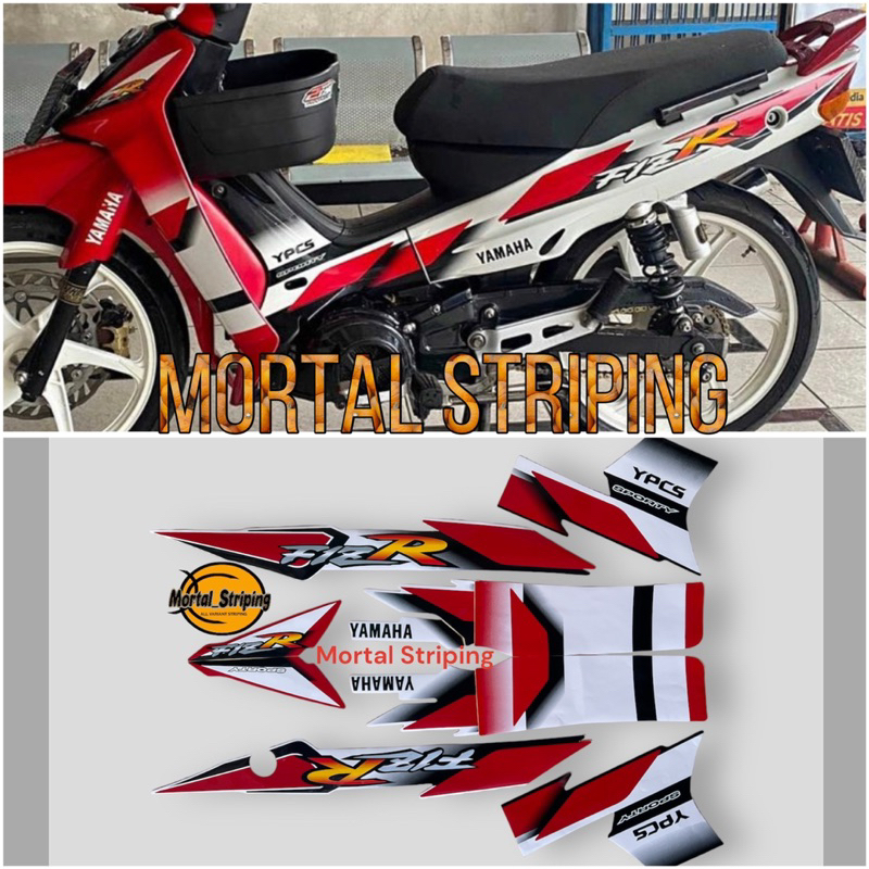 Jual Stiker Striping Lis Body F1zr Fizr Sporty 2002 2003 Putih Merah