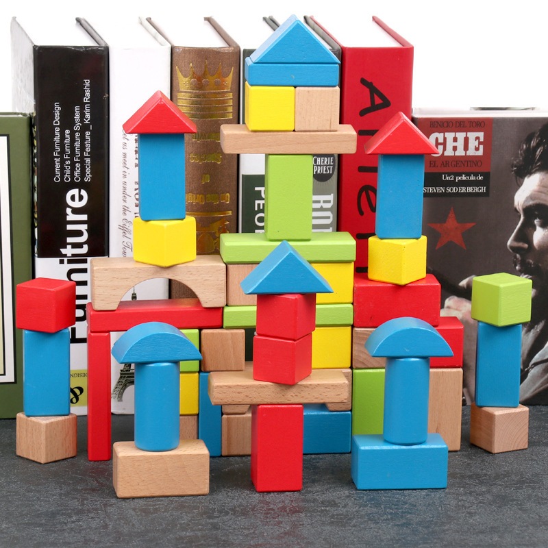 Jual 100pcs ELC Blok Bangunan Pendidikan Anak Blocks Wooden Bricks ...