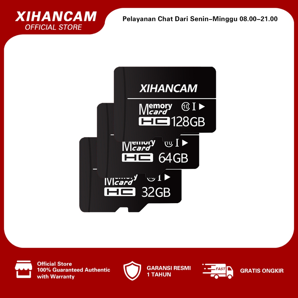 Jual XIHANCAM Micro SD Card CCTV Memory Card 32/64/128GB 120MB/S Class