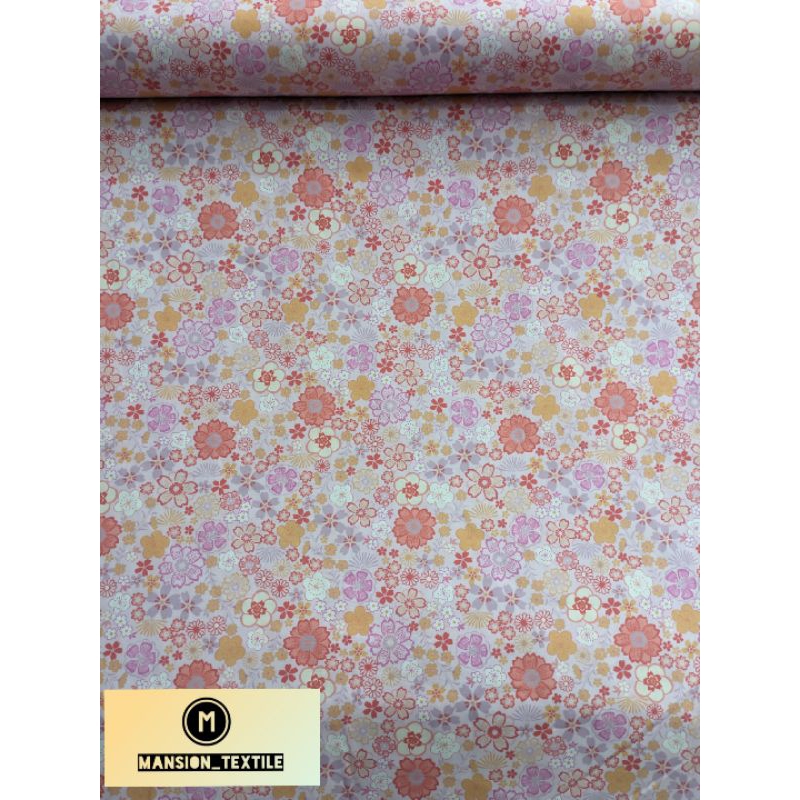 Jual Bahan Kain Katun Poplin Motip Bunga | Shopee Indonesia
