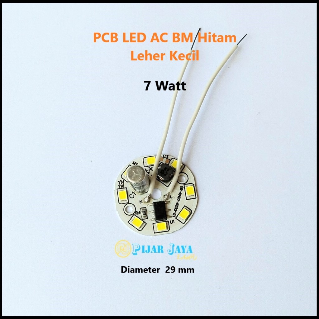 Jual PCB LED AC BM Hitam 7 Watt Leher Kecil Mesin Lampu LED 7W Modul