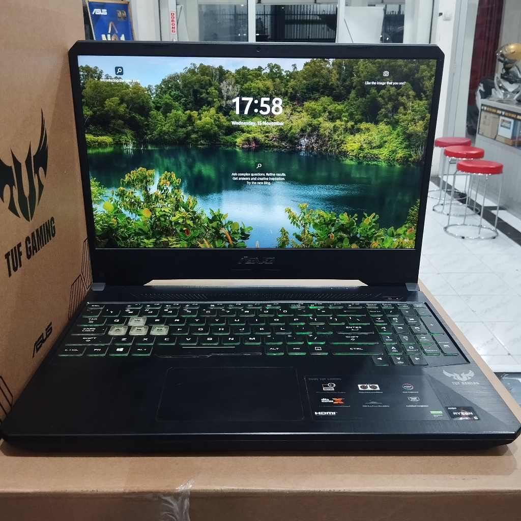 Jual Laptop Gaming Asus TuF FX505DT Ryzen 5 RAM 8GB SSD 256GB + HDD 1TB ...