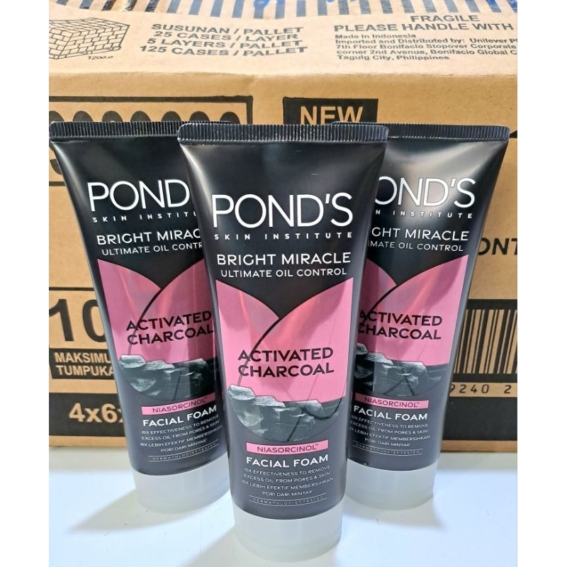 Jual PONDS BRIGHT MIRACLE ULTIMATE OIL CONTROL - ACTIVATED CHARCOAL ...