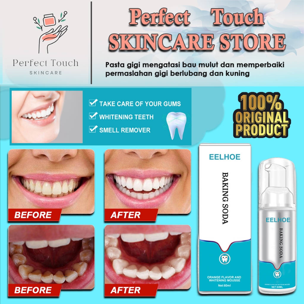 Jual EELHOE Baking Soda Foam Toothpaste Pasta Gigi Menghilangkan