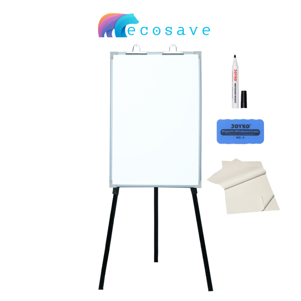 Jual Flipchart Non Magnetic 60x90 cm Flip Chart Whiteboard Standing