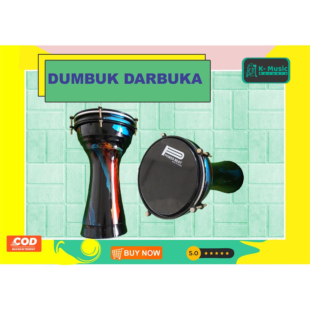 Jual Alat musik perkusi Dumbuk darbuka 8 inch hadroh rebana Shopee