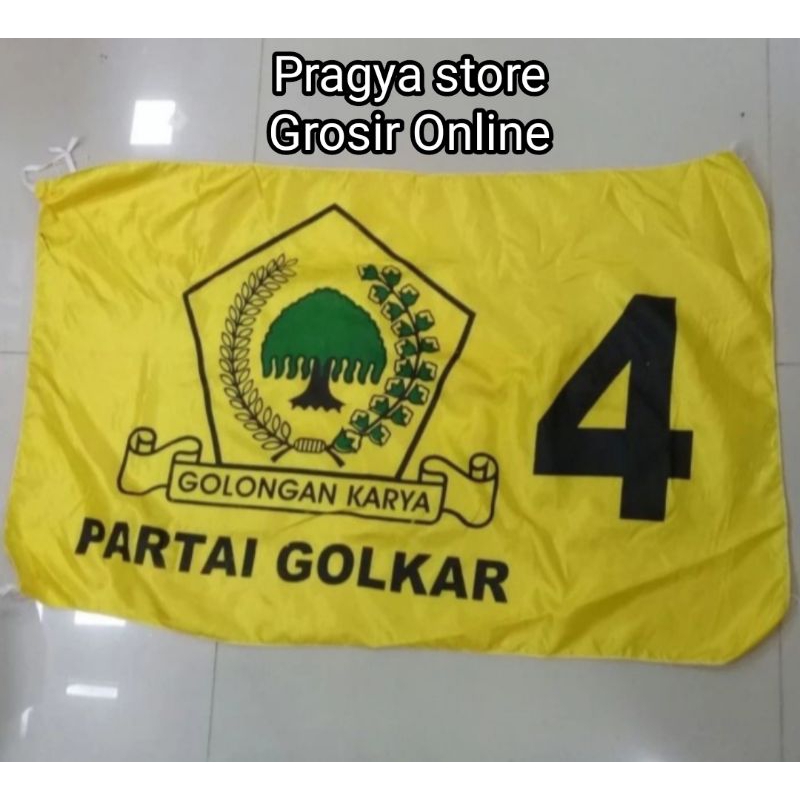 Jual Bendera Partai Golkar Terbaru 2024 100 Pcs Shopee Indonesia