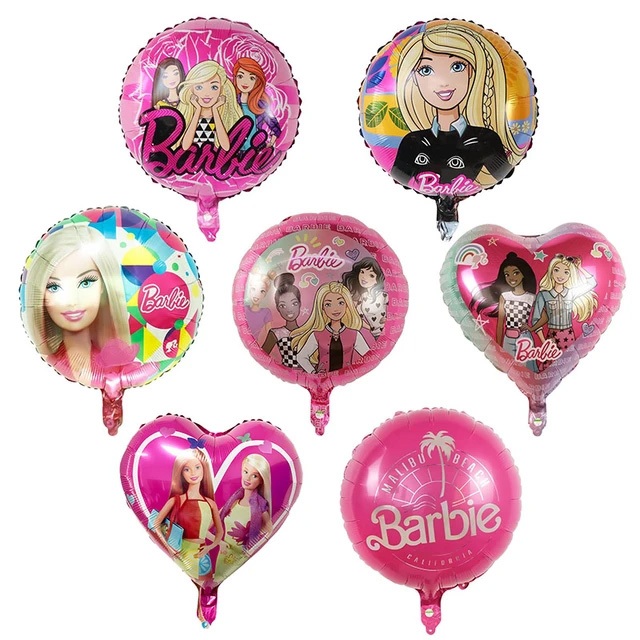 Jual Balon Love Hati Karakter Barbie Ukuran 18 inch Balon untuk Ulang ...