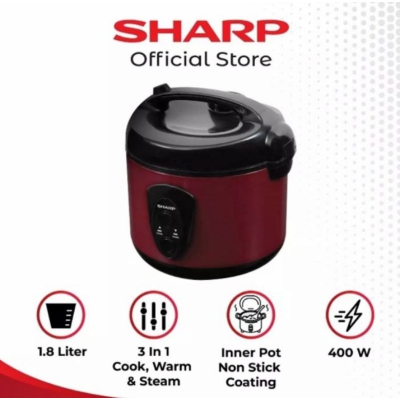 Jual SHARP KSN18MG / KS N18MG RICE COOKER MAGIC COM BODY STAINLESSTELL ...