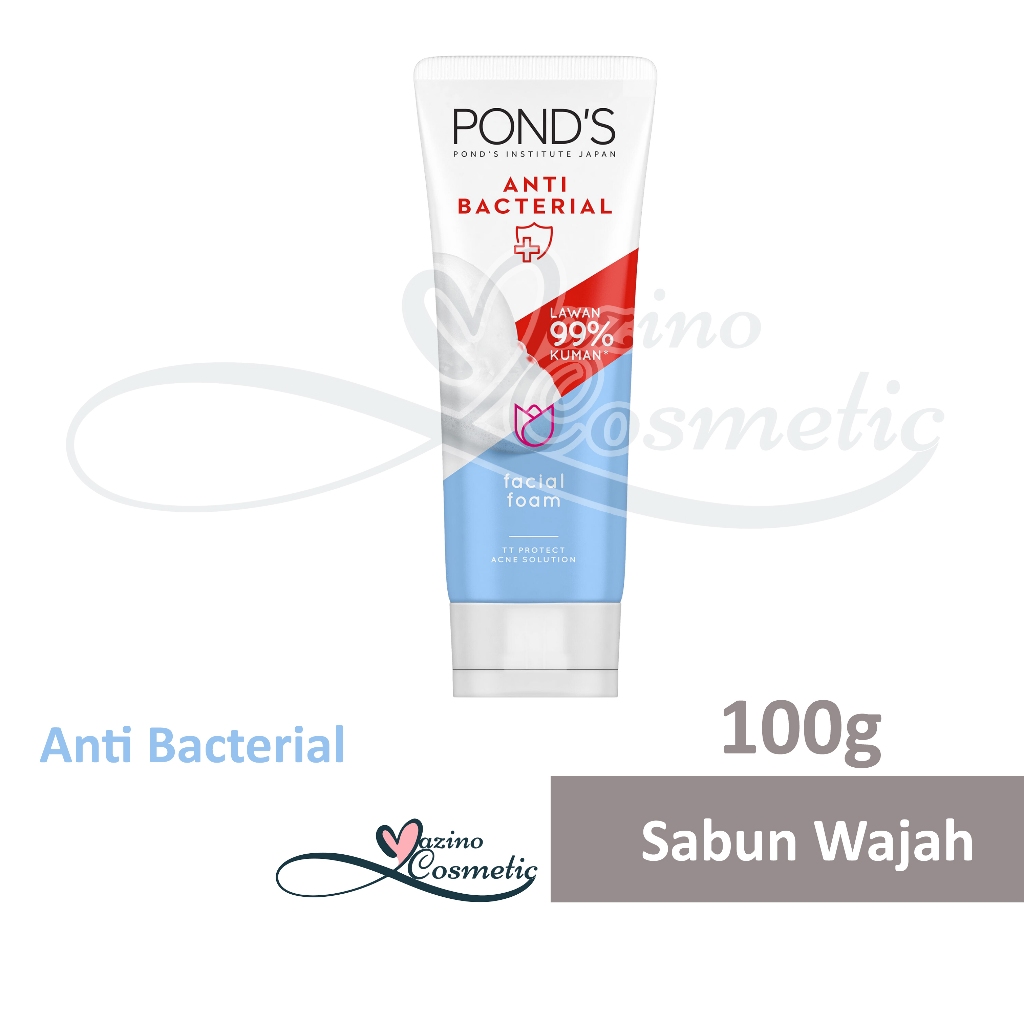 Jual Ponds Anti Bacterial Facial Foam 100g Shopee Indonesia 1637