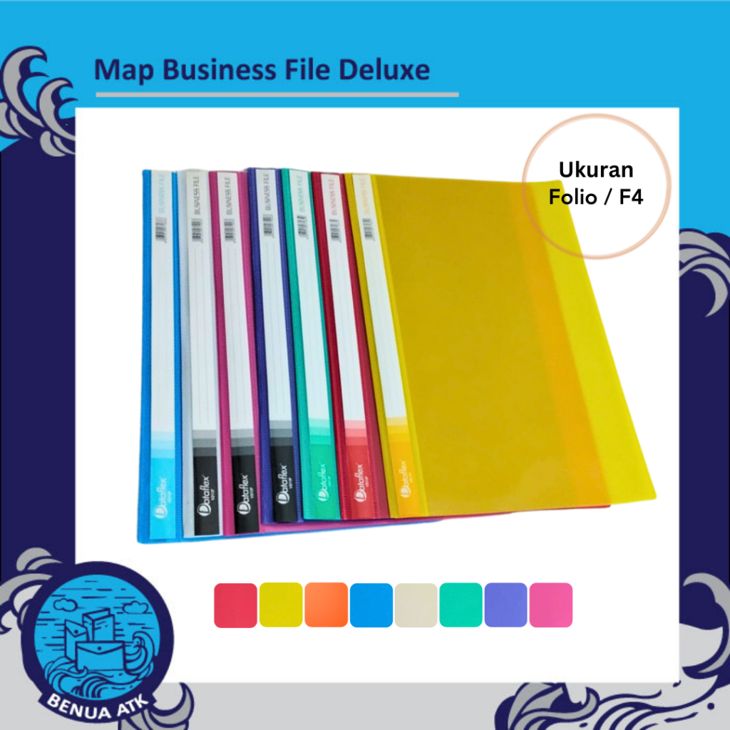 Jual Dataflex Map Plastik Business File Deluxe Folio F4 Isi 12pcs