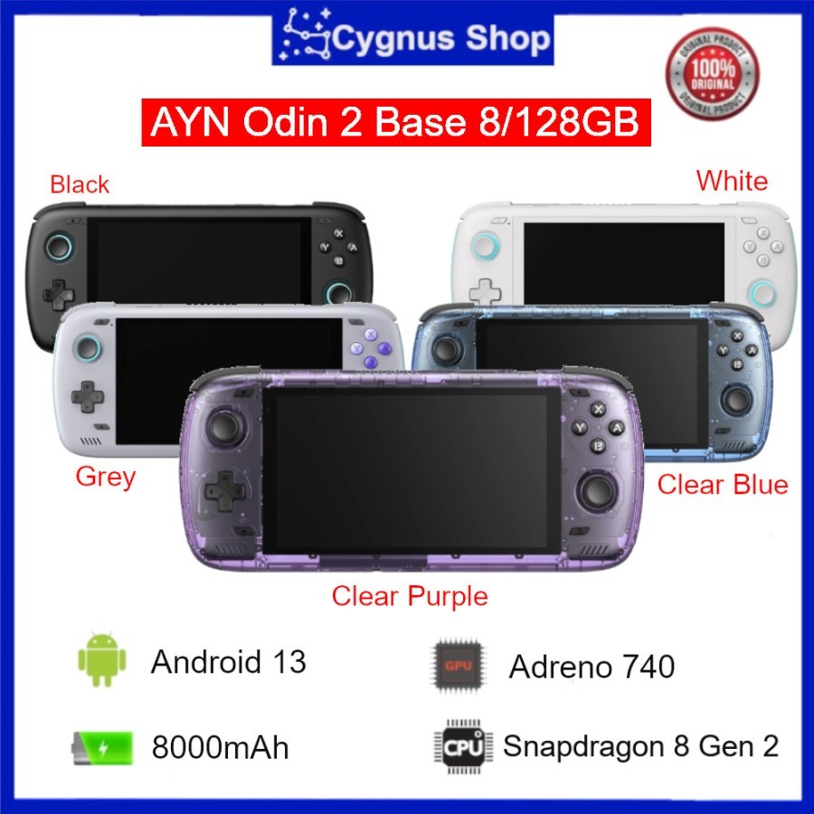 odin2 portal ベース新品RAM8ギガ　ストレージ128ギガ　黒 Odin2 Portal BASE 8GB・128GB ブラック ケース付き odin2 base な
