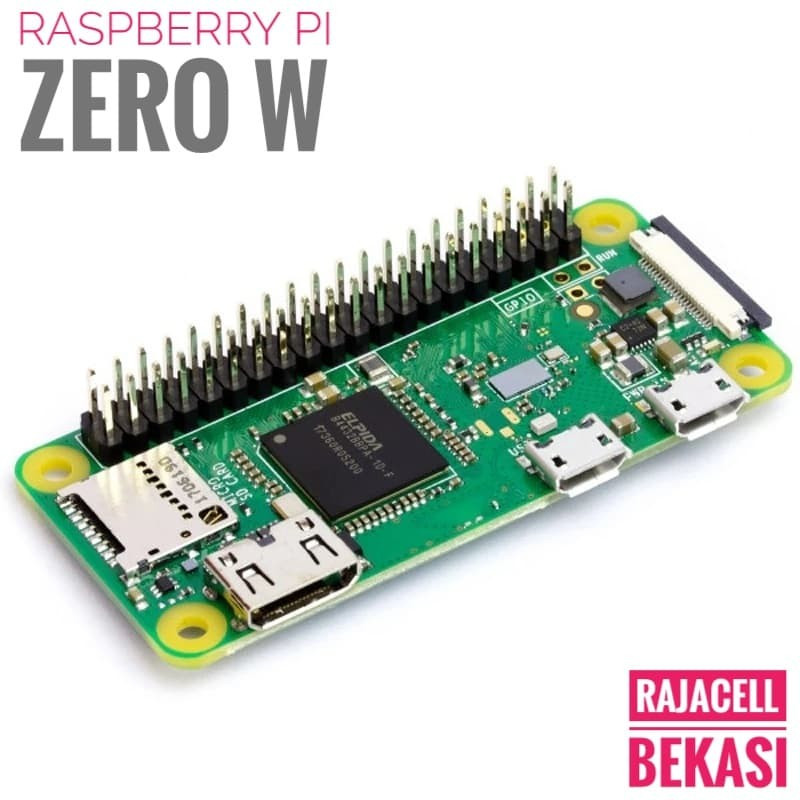 Jual New Raspberry Pi ZERO WH 1Ghz Original Pin Tersolder Wifi ...