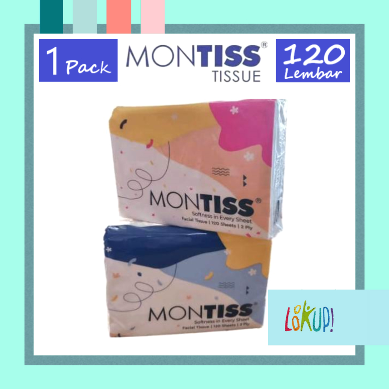 Jual Tissu montiss softpack 120'sheet 2 ply/ tisu wajah 120 sheet ...