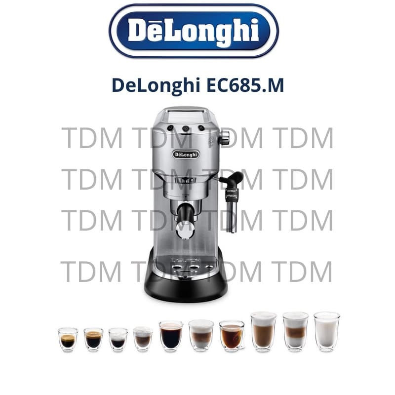 Jual Mesin kopi coffee maker Delonghi Dedica EC685 M Silver EC685M ...