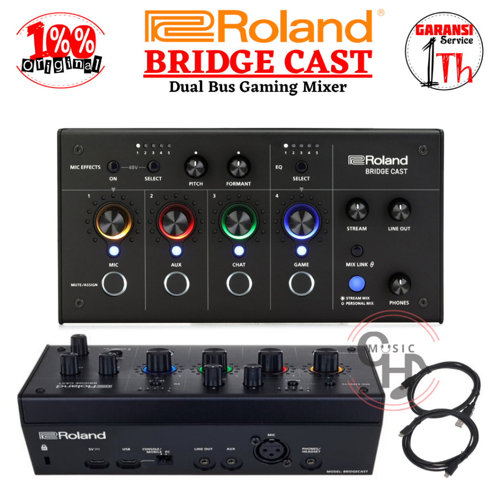 Jual Roland Bridge Cast USB Audio Interface Gaming Mixer Digital