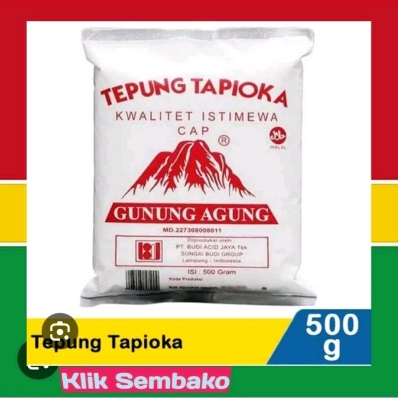 Jual Tepung Tapioka Cap Gunung 500g Shopee Indonesia