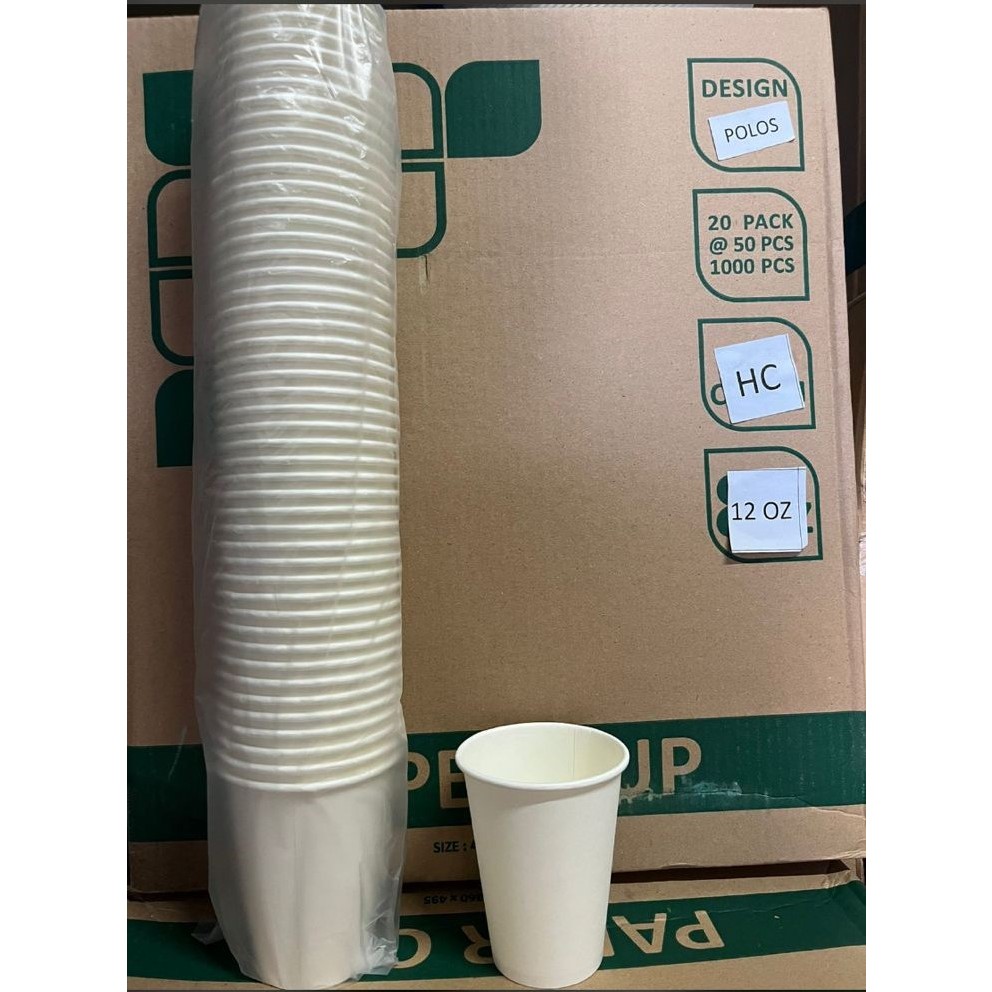 Jual PAPER CUP UKURAN BESAR 12 OZ & 16 OZ POLOS UNTUK MINUMAN PANAS ...