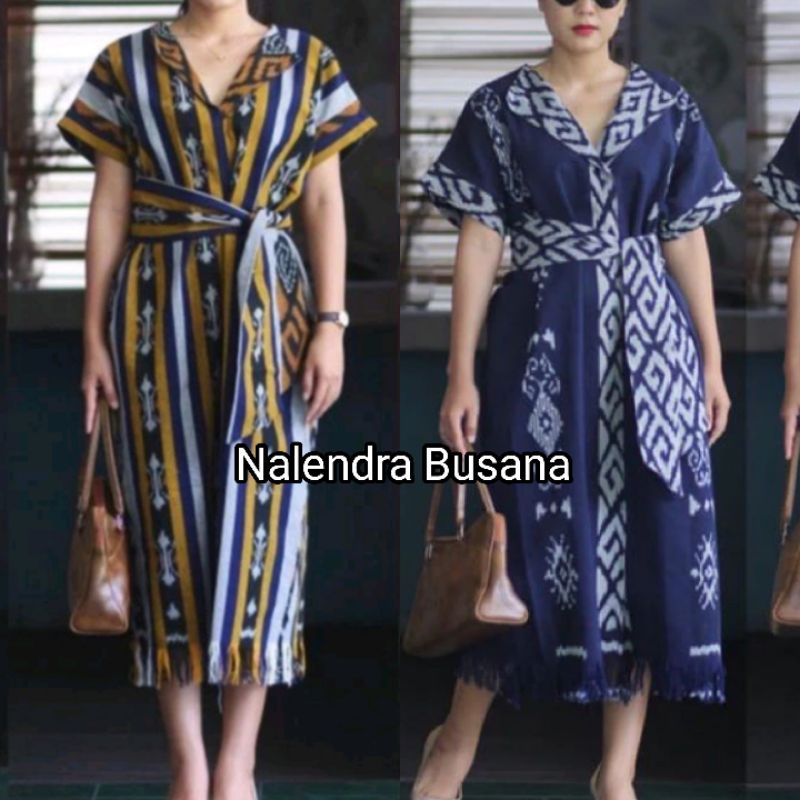 Jual SET COUPLE TENUN DRESS TENUN RUMBAI KEMEJA TENUN BAJU TENUN BAJU ...