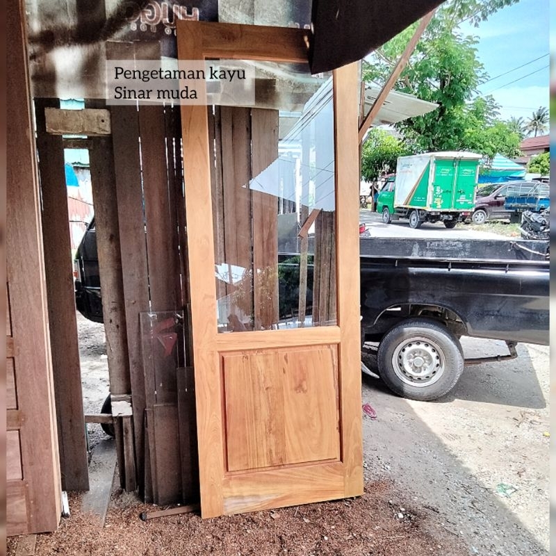 Jual Pintu Kayu Rengas | Pintu Rumah Kayu Minimalis Ukuran Standar ...