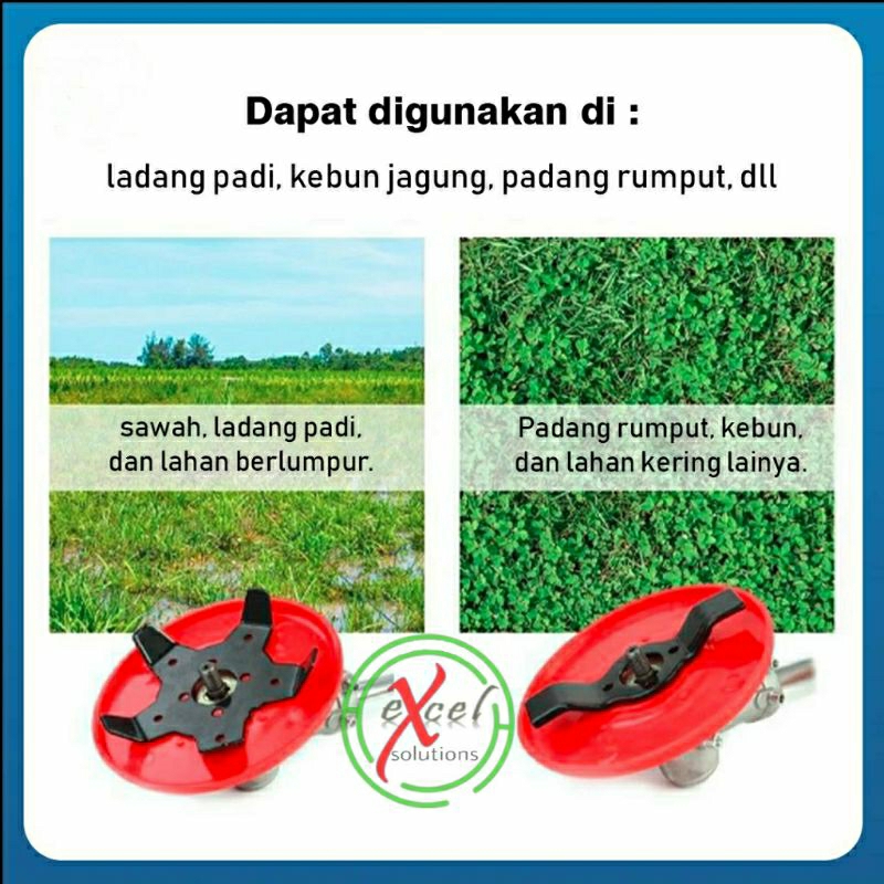 Jual Pisau Matun Padi Sawah Mesin potong Rumput Paddy weeder plate ...