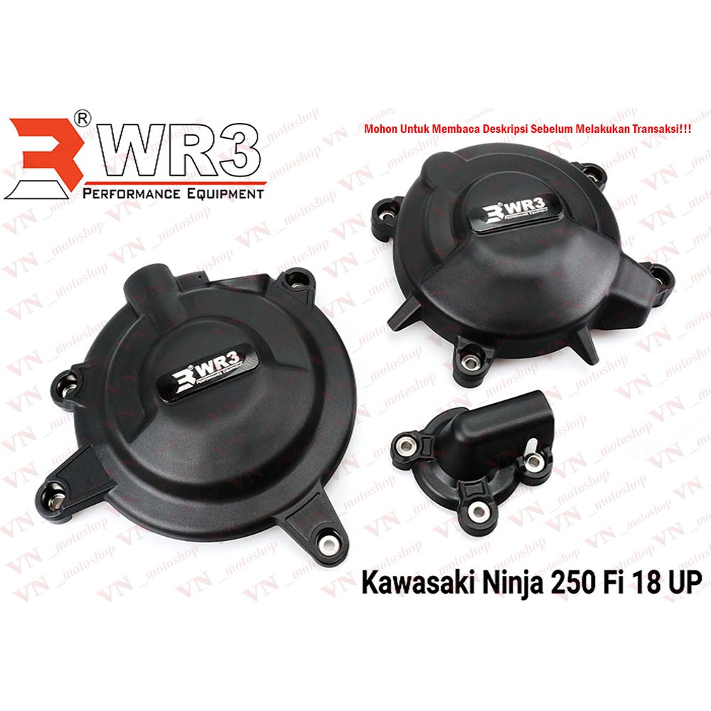 Jual Cover Engine Guard WR3 New Ninja 250 Fi New 2018 Up / KLE 500 ...
