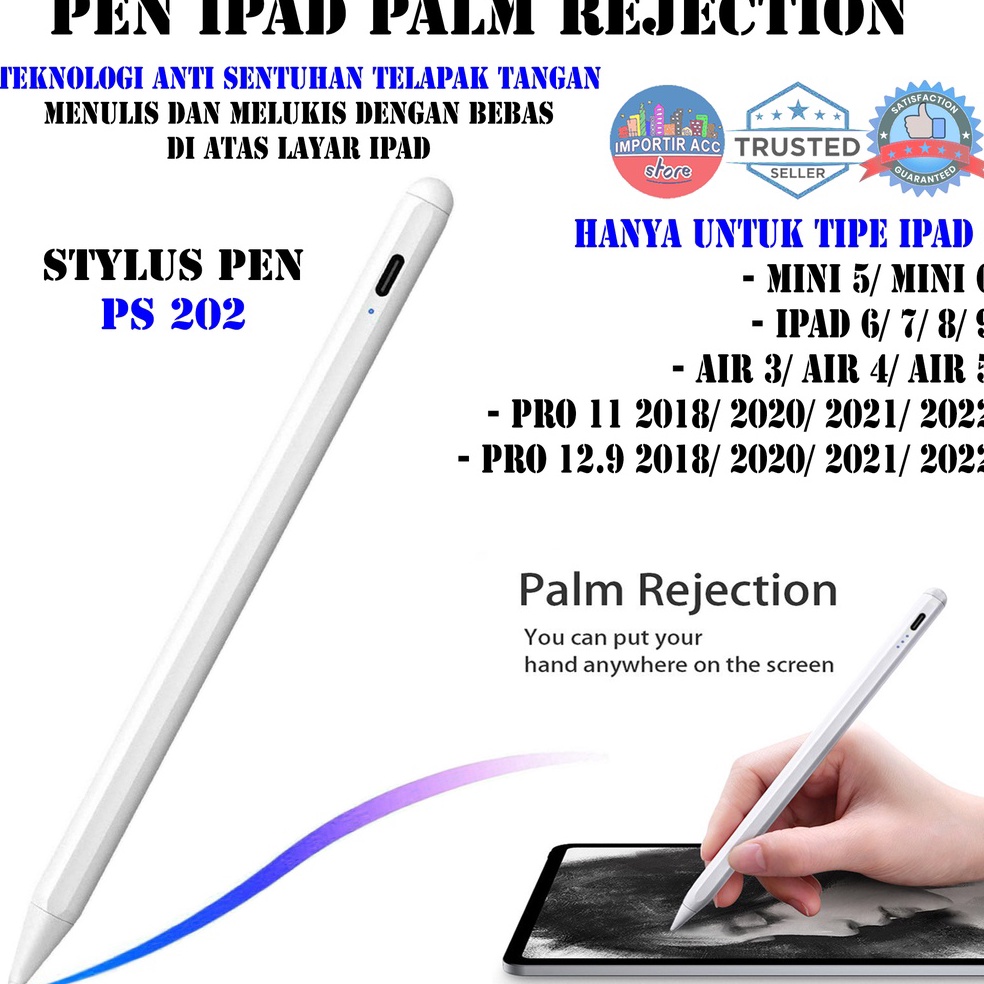 Harga Capacitive Stylus Pen Pencil Android Smartphone Tablet  iPhone iPad Pen Palm Rejection