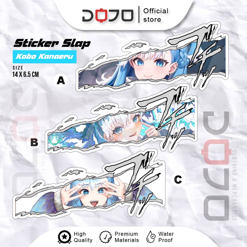 Jual Sticker VINYL anime Vtuber Kobo Kanaeru Hololive sticker Warning ...