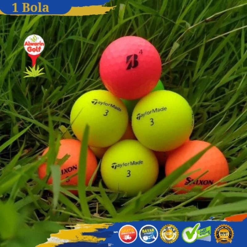 Jual Bola Golf Warna Doff Dop Mix Campur Grade A Golf Ball Original ...