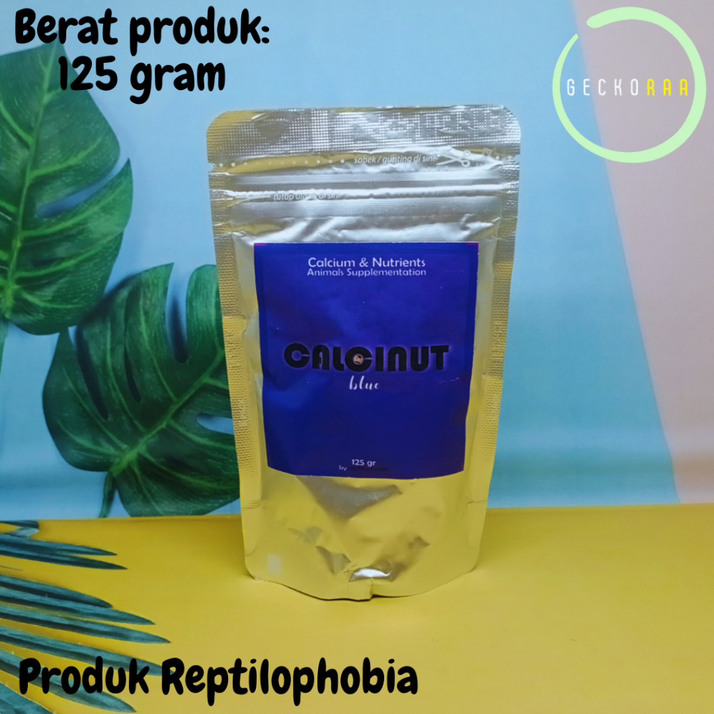 Jual Calcinut Blue Kalsium Calsium Antioksidan Antibiotik Reptil Gecko ...