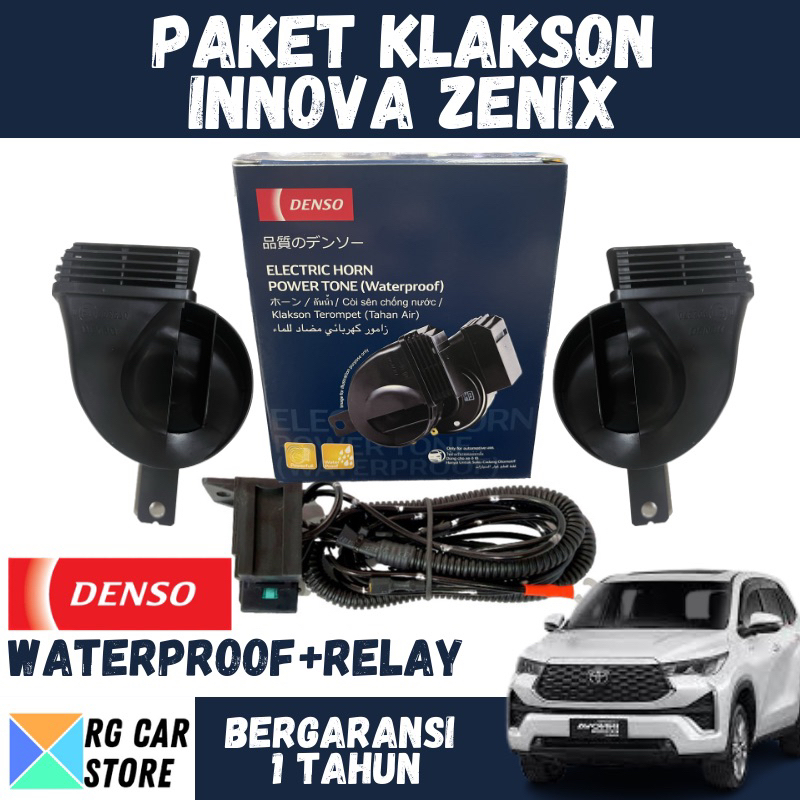 Jual Klakson Innova Zenix Merek Denso Original Plus Relay Dijamin PnP