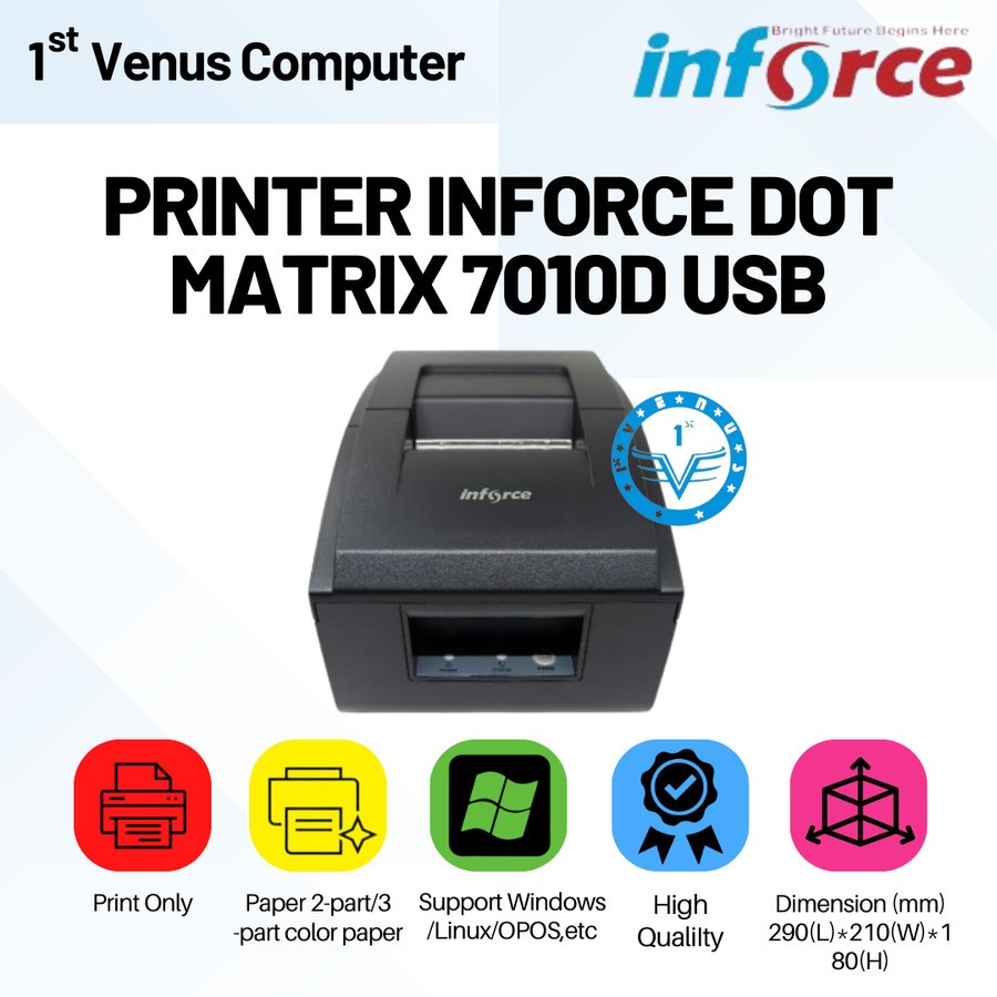 Jual Printer Inforce Dot Matrix 7010D USB / Printer Nota Kasir Dot
