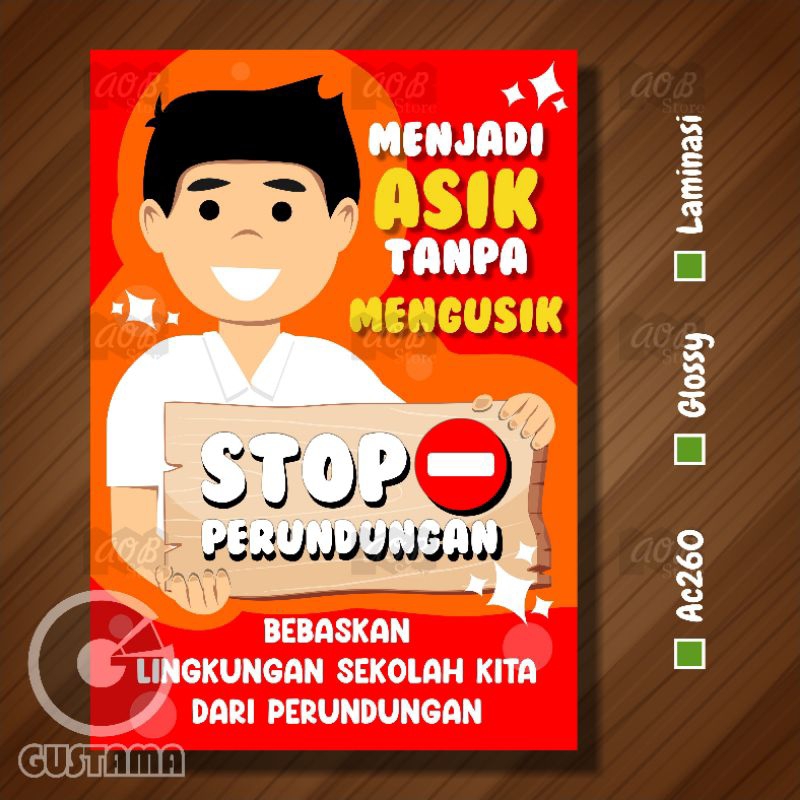 Jual Poster Stop Perundungan, Poster Laminasi A3 | Shopee Indonesia