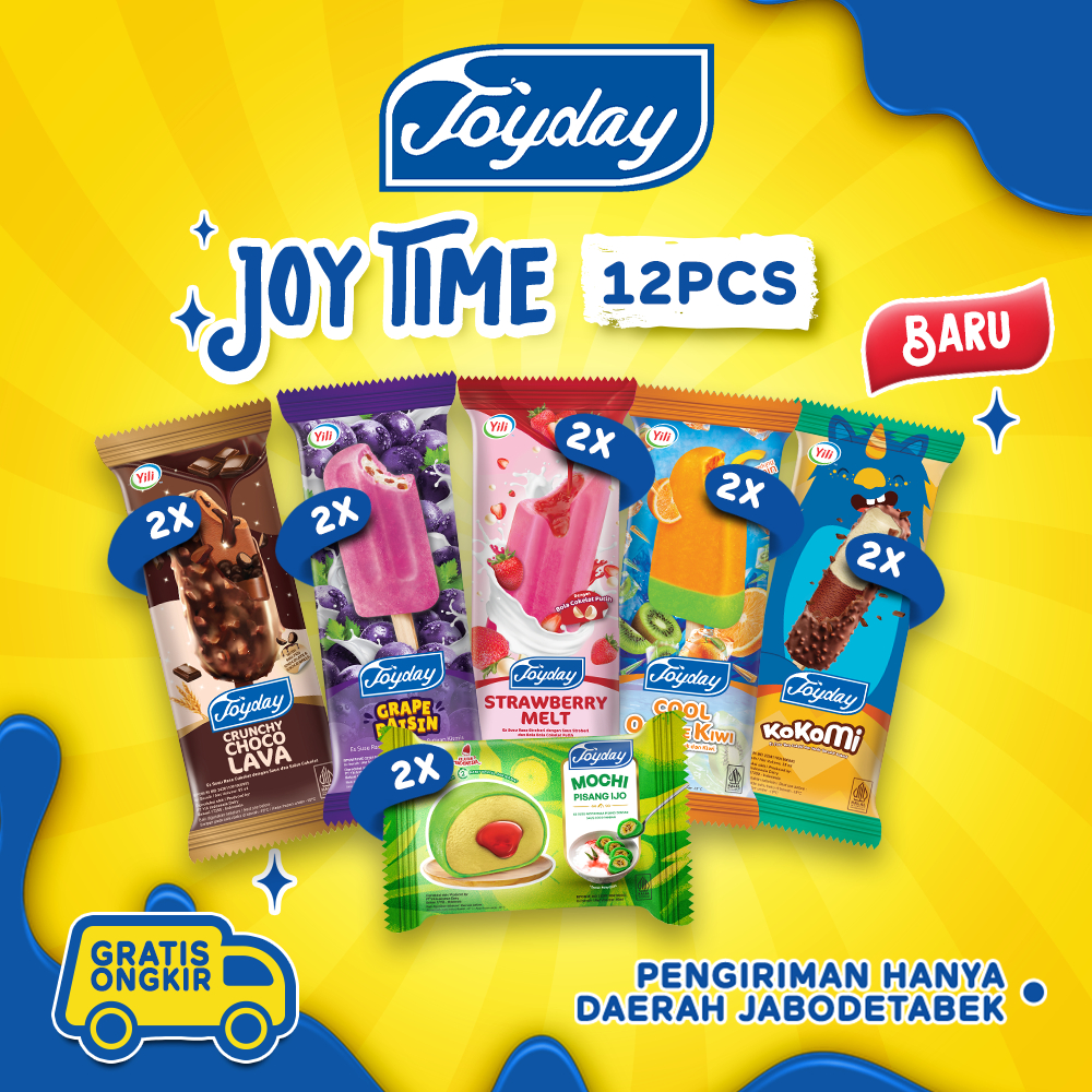 Jual Joyday Ice Cream Package Joy Time - Isi 12 pcs Eskrim Mix | Shopee ...