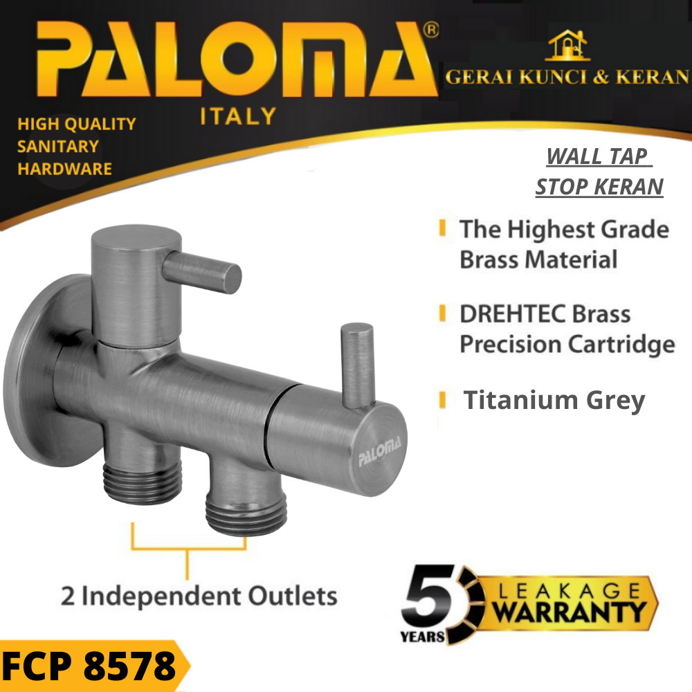 Jual PALOMA FCP 8578 Keran Stop Cabang Toilet WC Jet Shower Kran ...